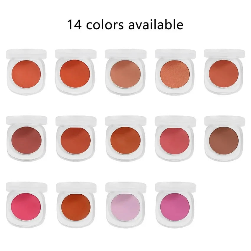 Private Label 15colors Matte Blush Powder Lightweight High Pigmented Long Lasting Waterproof Face Brighten Makeup Bulk Custom