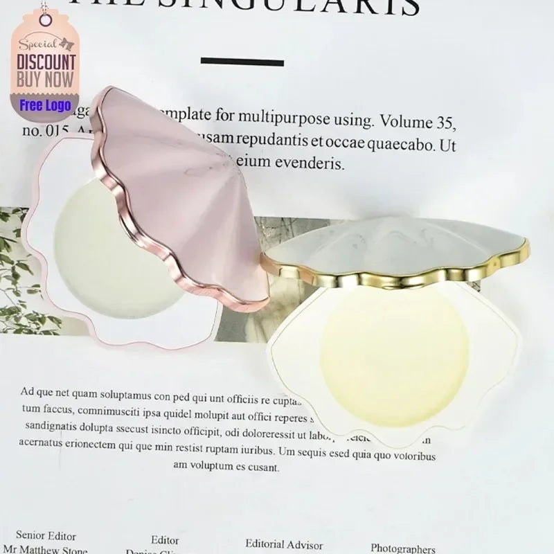 Private Label Pink/white Shell-shaped Brow Styling Soap Waterproof Long Lasting White Makeup Cosmetic Tool Bulk Custom