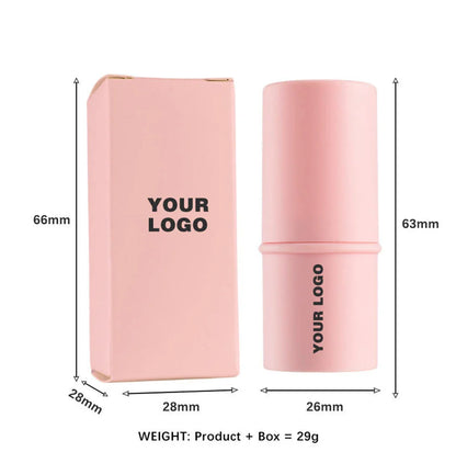 Private Label 29g Cream Blush Stick Bronzer Custom Bulk 8 Colors Waterproof Pigment Cute Blusher Makeup White Black Pink Tube